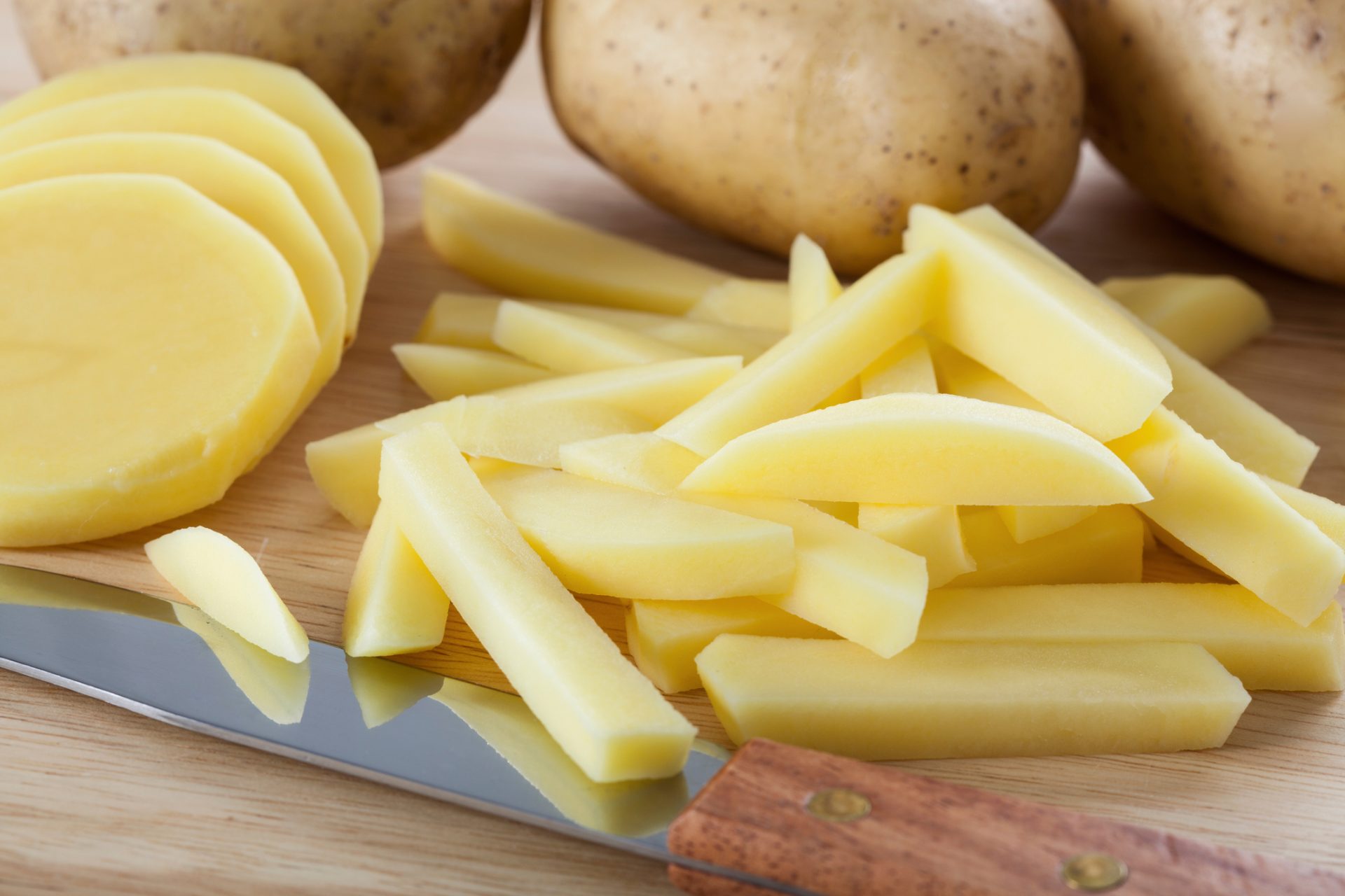 wedge cut russet potatoes